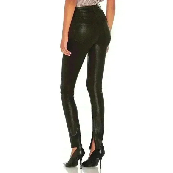 New NWT Rae High Rise Ankle Skinny in Coated Black JONATHAN SIMKHAI STANDARD Sz - Picture 2 of 5